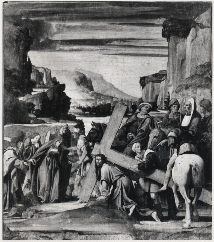 Fototeca del Polo museale della Campania — S. Domenico Maggiore. Pseudo Bramantino. Andata al Calvario — insieme